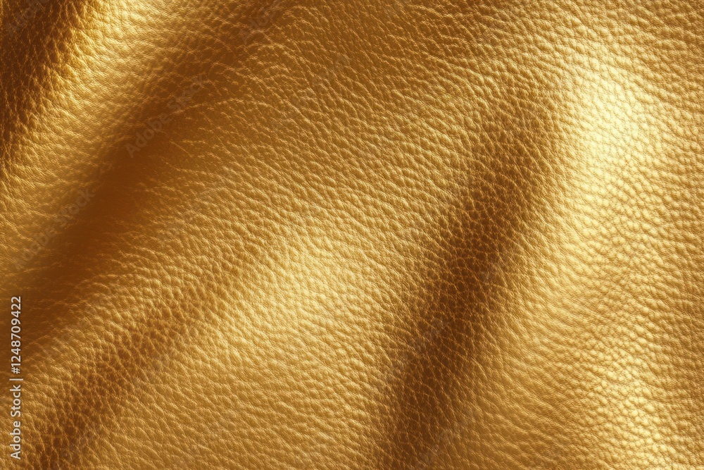 Luxurious Golden Leather Texture Background Closeup Luxurious Golden Leather Texture Background Closeup