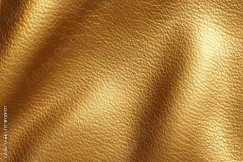 Luxurious Golden Leather Texture Background Closeup photo