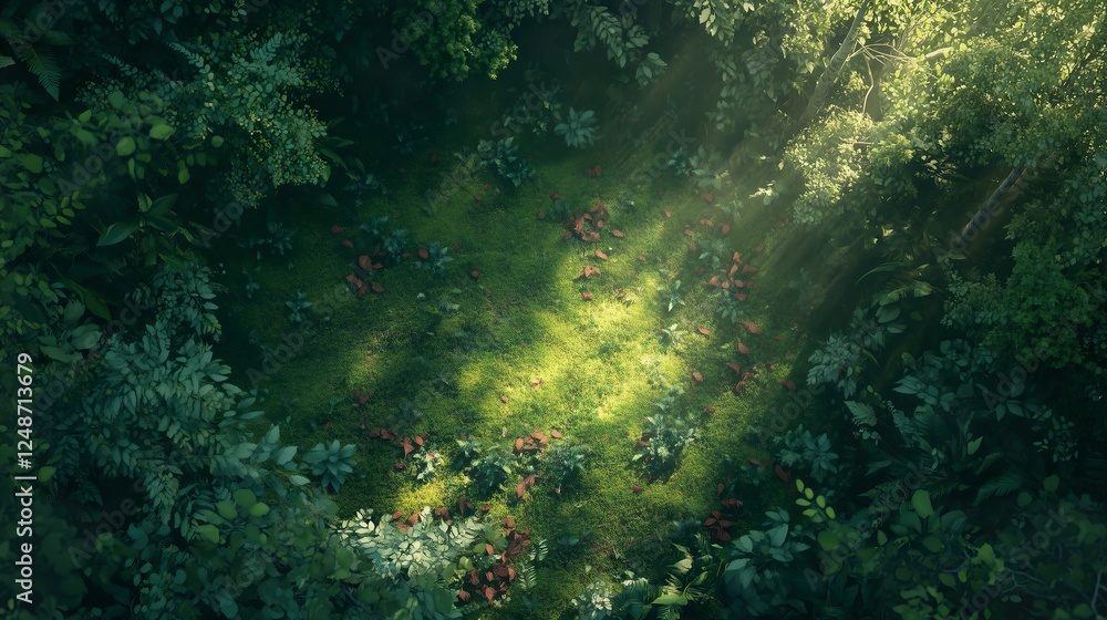 Obraz premium Top-Down Cityscape 