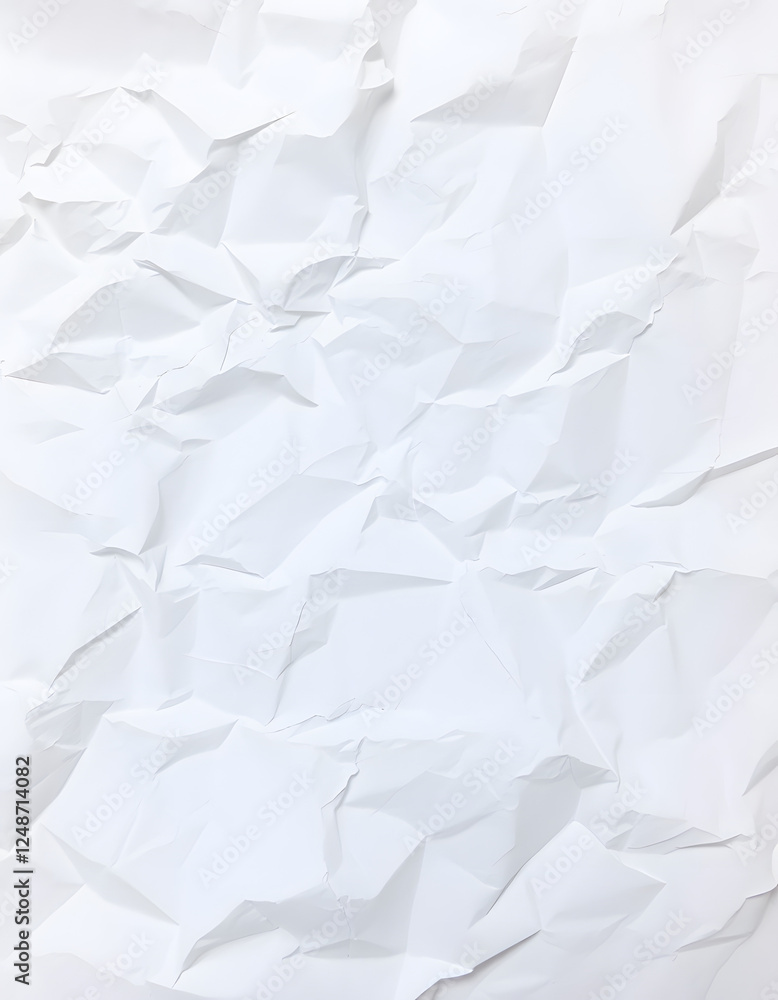 The texture of white paper is crumpled. Background for various purposes, papercraft. with white shades The texture of white paper is crumpled. Background for various purposes, papercraft. with white shades
