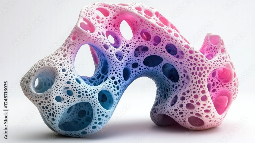 Fototapeta premium A beautiful 3D lattice structure visualizing graph theory and node connections