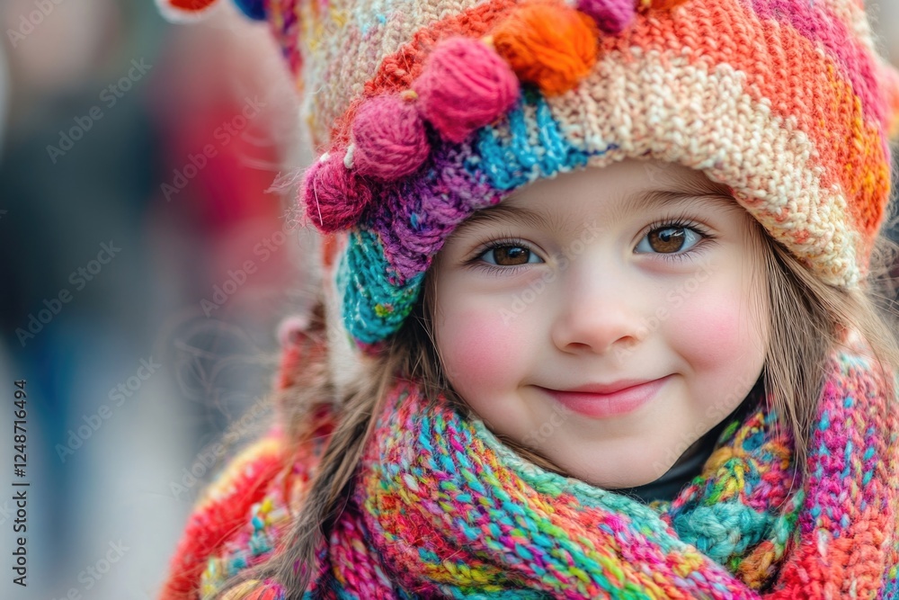 A young child dressed in bright colors, ideal for a children's party or family celebration A young child dressed in bright colors, ideal for a children's party or family celebration