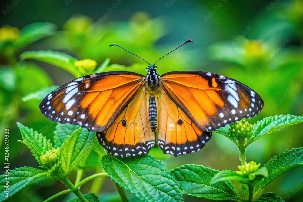 Mumbai's Ramsar site: a striking Plain Tiger butterfly, captured in macro detail using the rule of thirds. Wildlife photography from India. Mumbai's Ramsar site: a striking Plain Tiger butterfly, captured in macro detail using the rule of thirds. Wildlife photography from India.