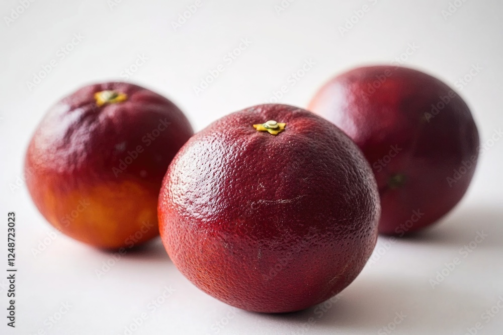 Freshly picked grapefruits on a clean white surface Freshly picked grapefruits on a clean white surface