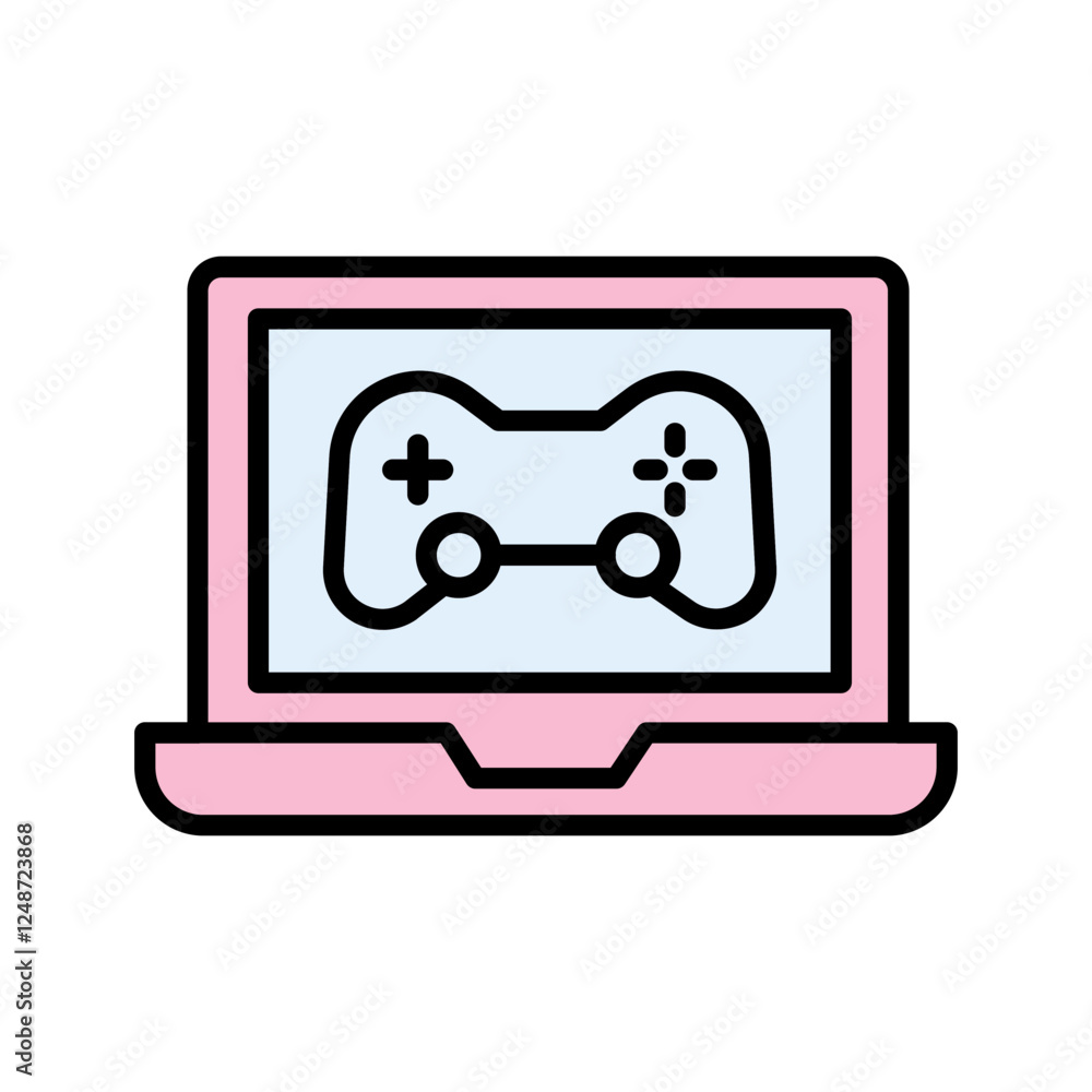Gaming Laptop Icon Design Gaming Laptop Icon Design