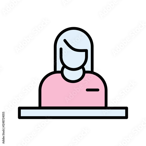 Reception Desk Icon Design