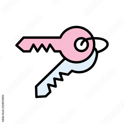 Room Key Icon Design