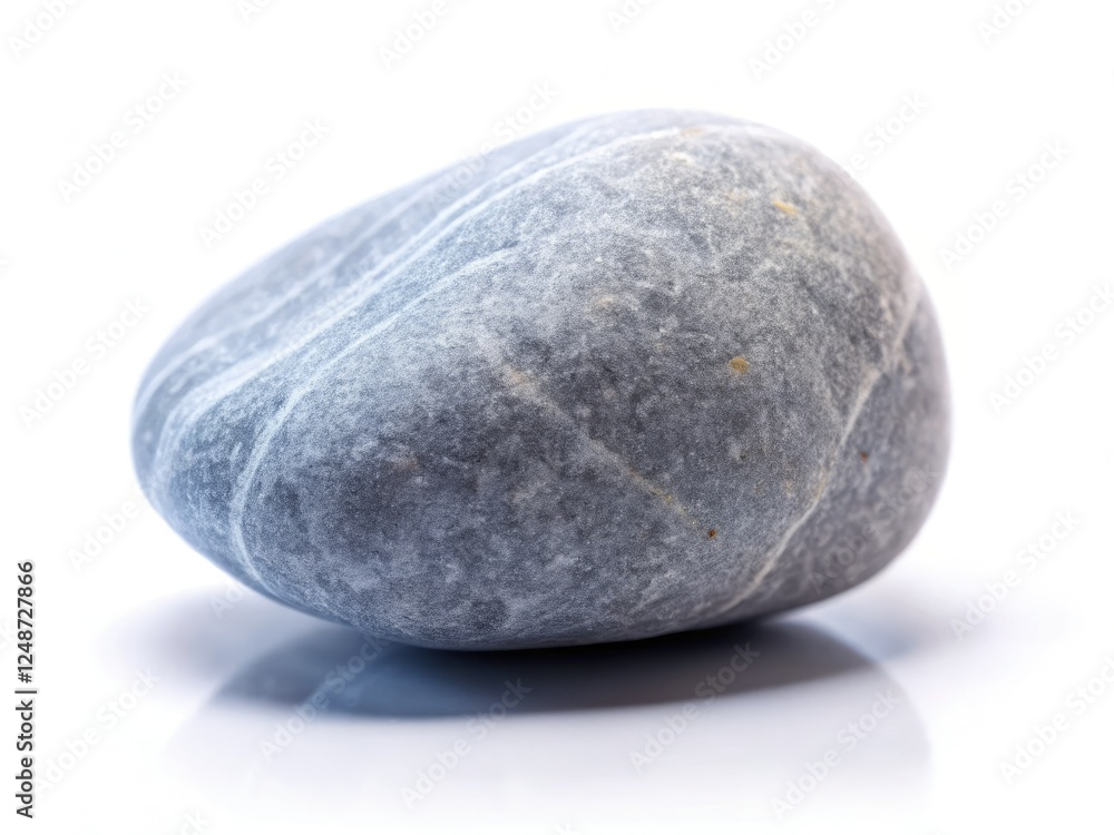 Solitary, smooth rock against a white backdrop; long exposure reveals its texture. Solitary, smooth rock against a white backdrop; long exposure reveals its texture.