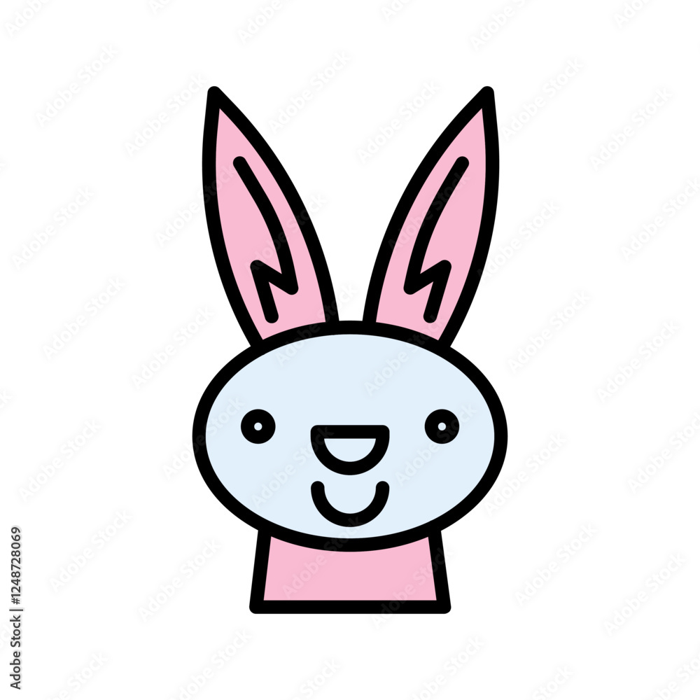 Obraz premium Easter Bunny Icon Design