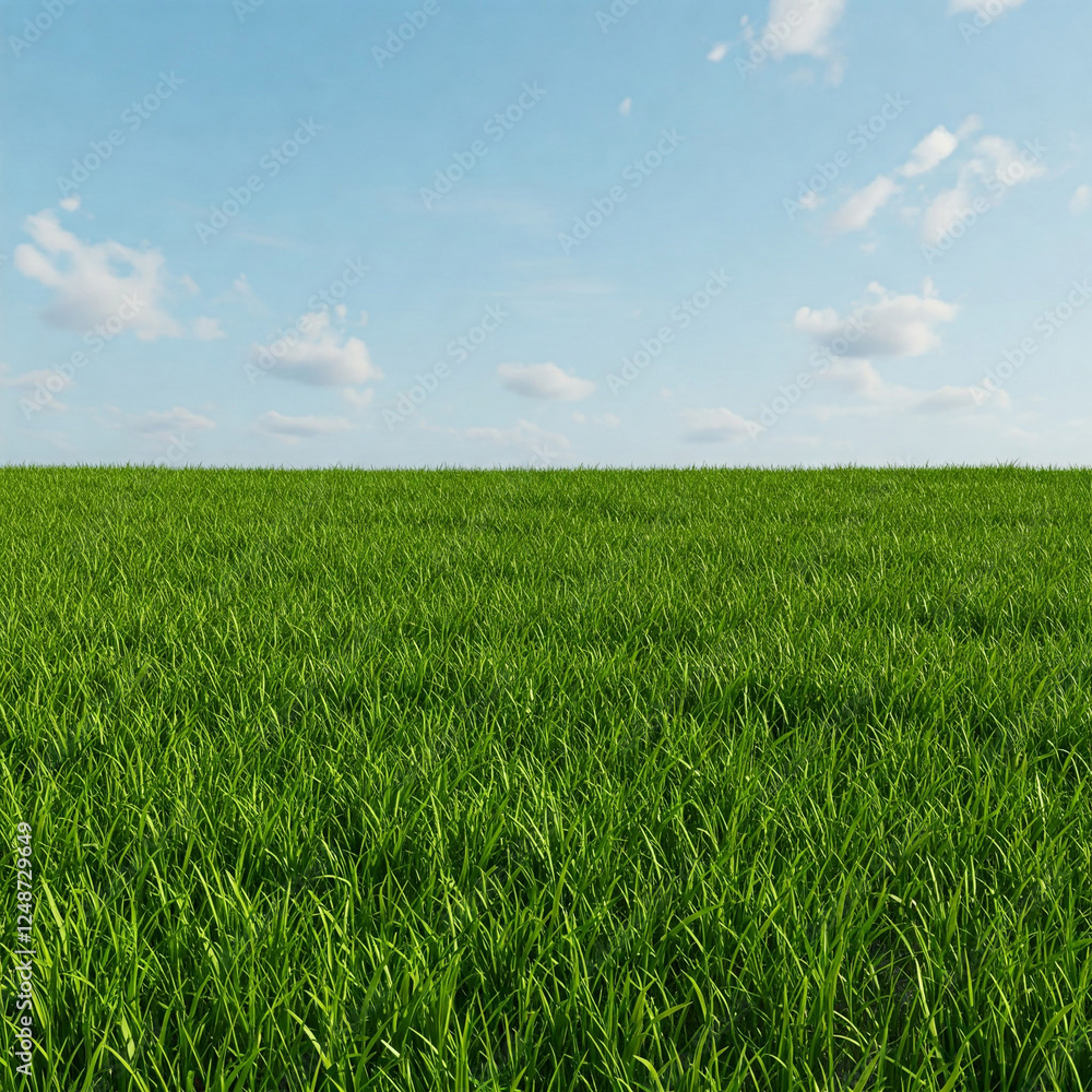 Vast Open Land Covered in Thick Grass Vast Open Land Covered in Thick Grass