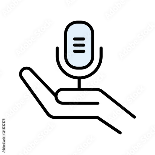 Podcast Equipment Icon Design