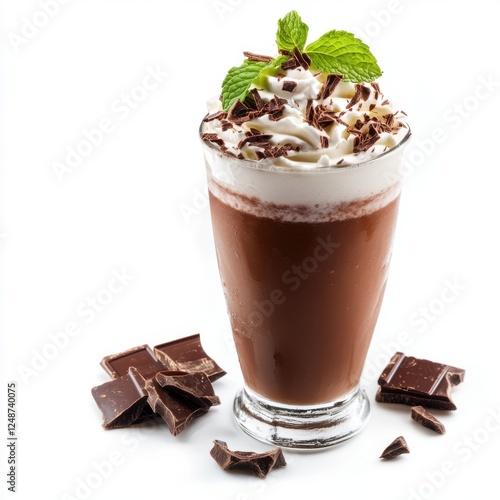 chocolate ice cream with coffee