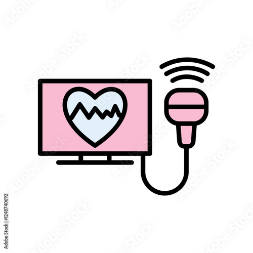 Ultrasound Machine Icon Design