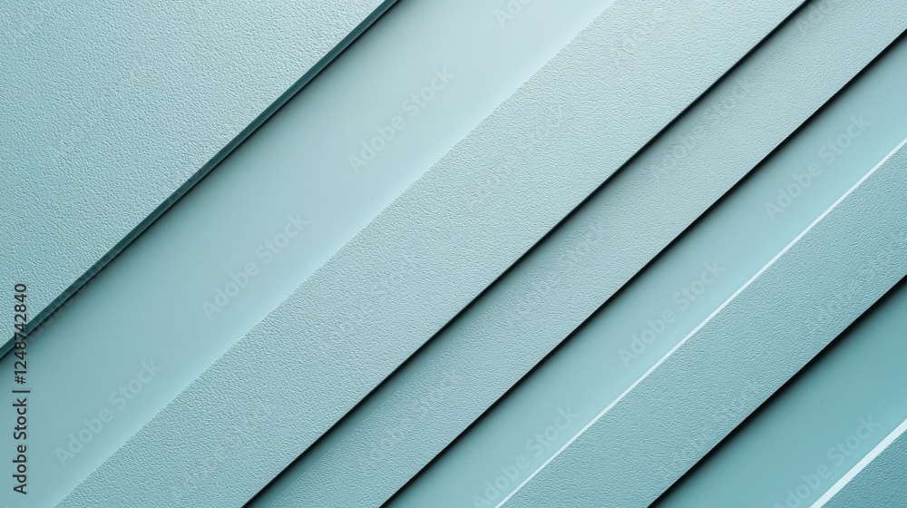 Obraz premium Blue layered panels create a geometric abstract design pattern