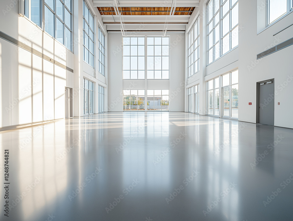 Bright and airy, this modern space boasts expansive windows, a polished floor, and a minimalist aesthetic. Bright and airy, this modern space boasts expansive windows, a polished floor, and a minimalist aesthetic.