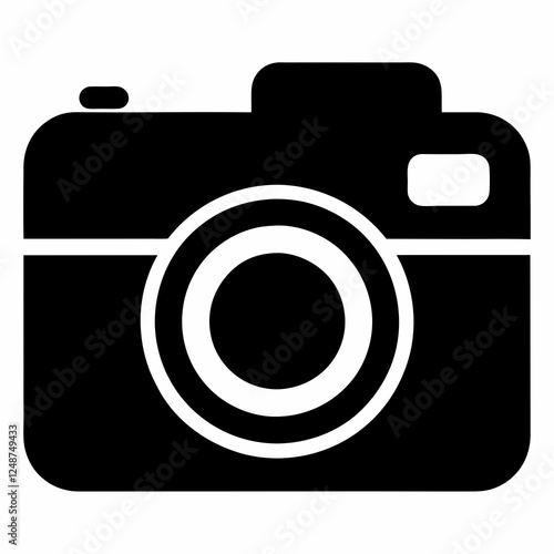 Simple Silhouette of a Camera