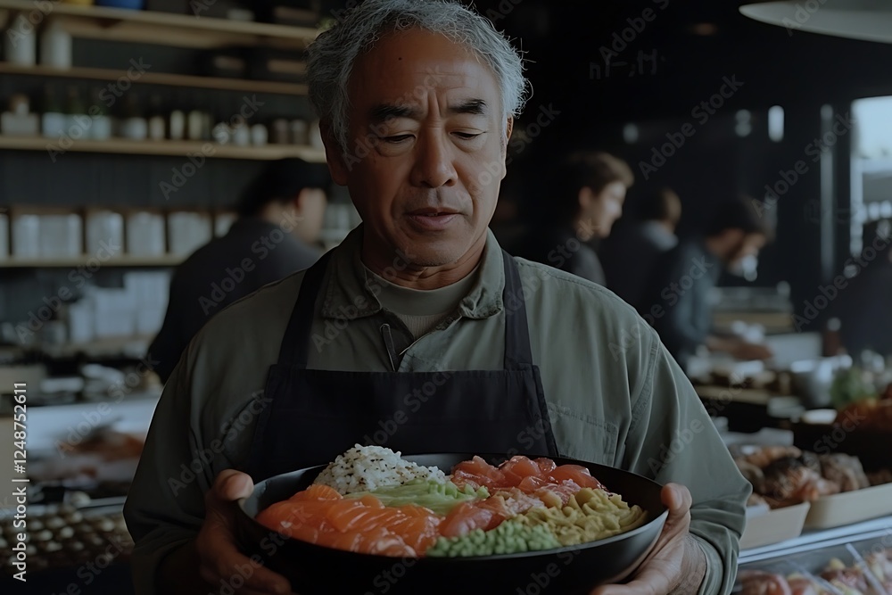 Chef Presents a Colorful and Delicious Salmon Bowl Chef Presents a Colorful and Delicious Salmon Bowl