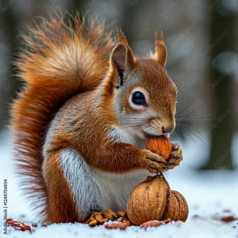 Obraz premium squirrel in the park