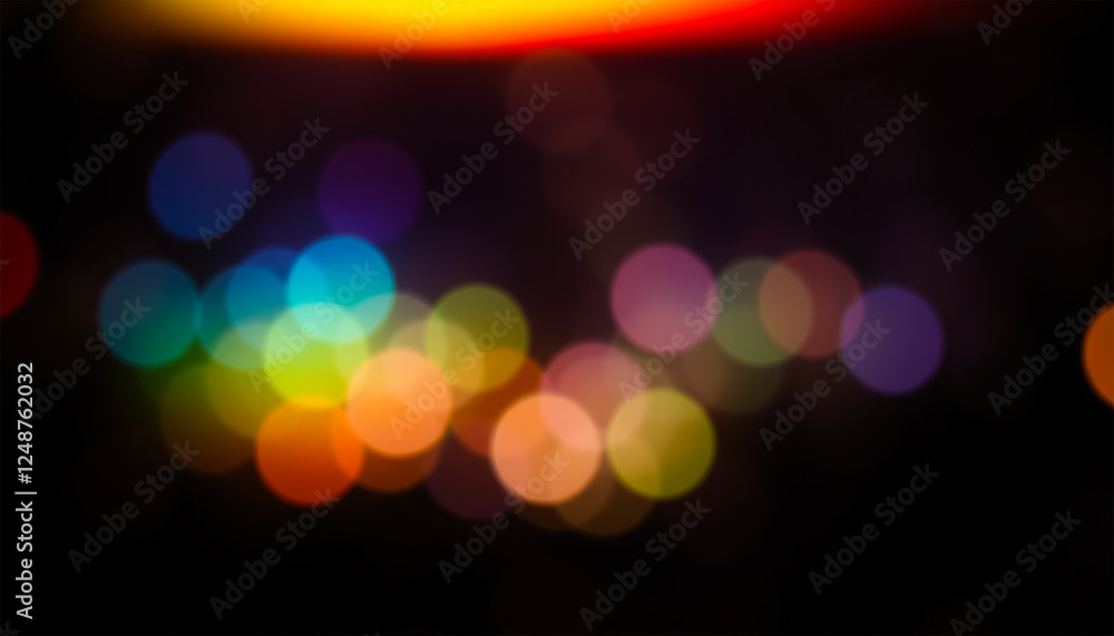 Blurred colorful bokeh lights with soft glowing effect Blurred colorful bokeh lights with soft glowing effect