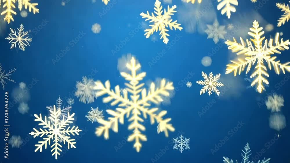 Falling Snowflakes Background Falling Snowflakes Background