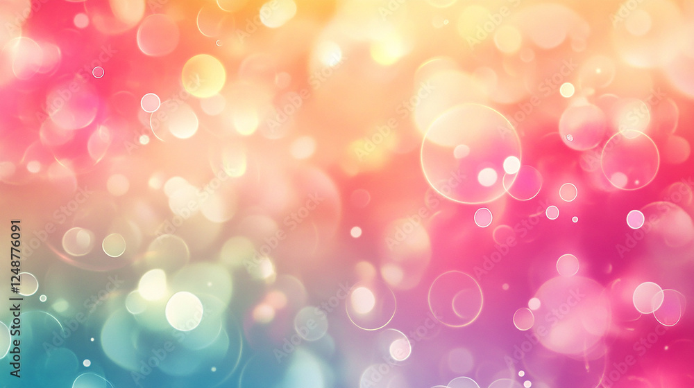 Fototapeta premium Abstract bokeh background, with golden and red lights