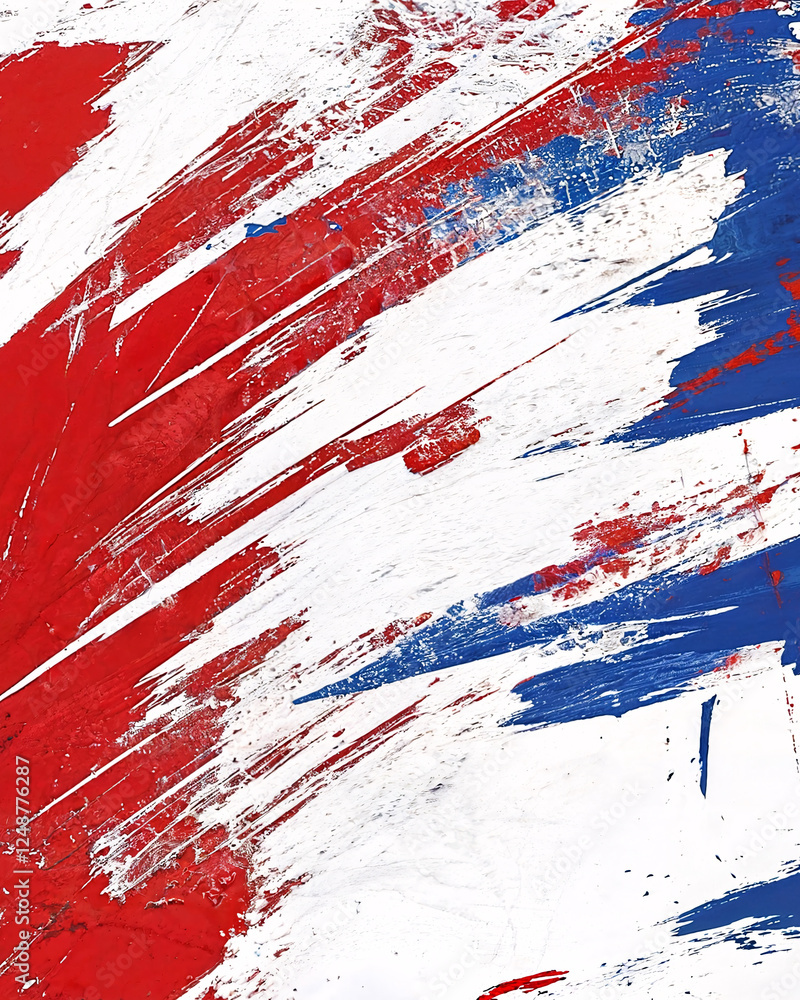 red, white and blue strokes symbolizing the flags of usa, france, uk, australia, russia... red, white and blue strokes symbolizing the flags of usa, france, uk, australia, russia...