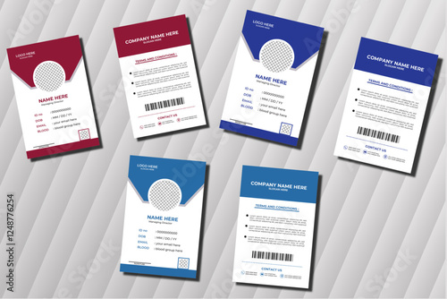 modern id card design 