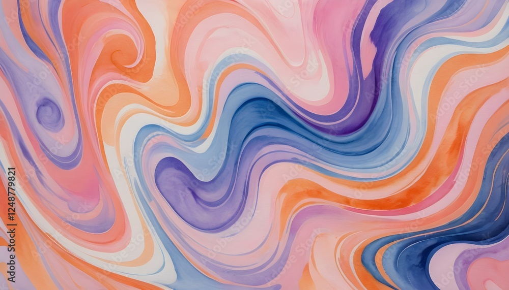 Vibrant Abstract Swirl Design with Pastel and Bold Color Blends. Vibrant Abstract Swirl Design with Pastel and Bold Color Blends.