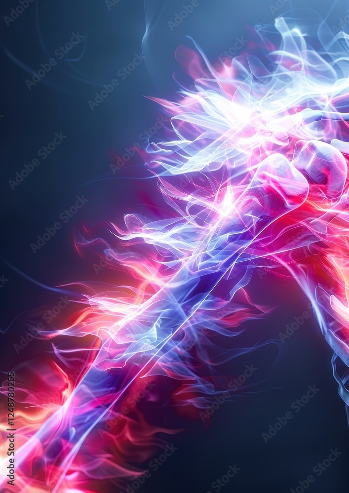 Obraz premium Fiery Abstract Art