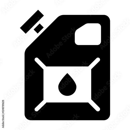 Fuel Vector Glyph Icon Design