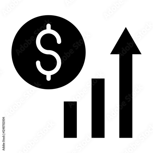 Stocks Vector Glyph Icon Design