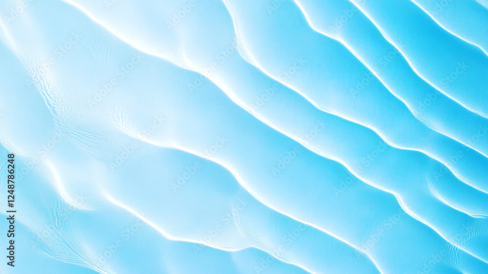 Obraz premium Soft blue waves creating a dreamy and elegant background, perfect for various design projects