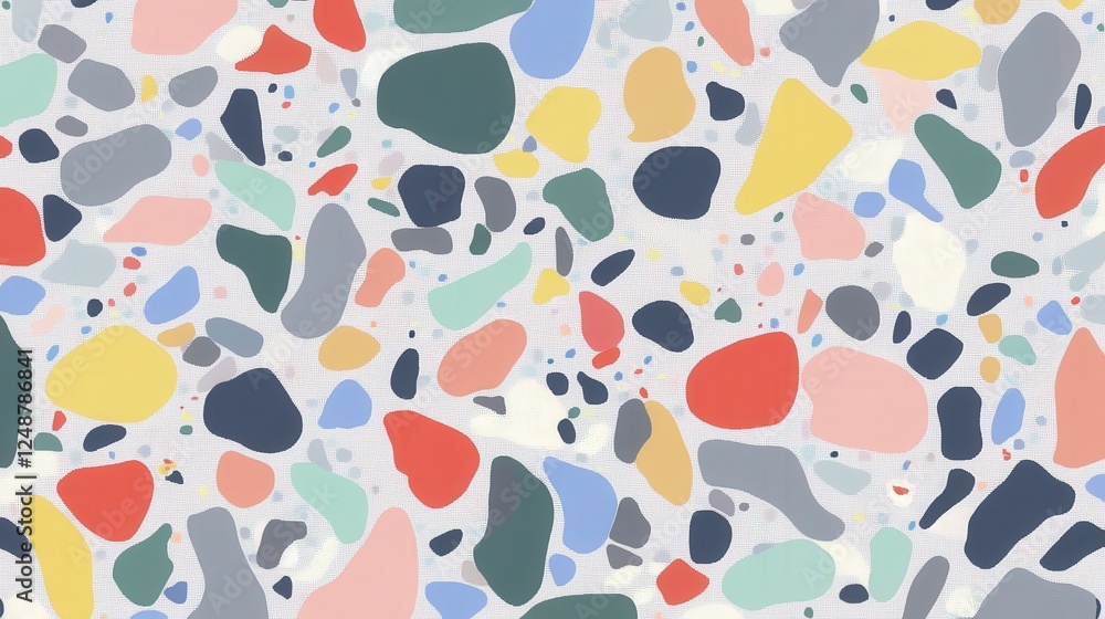 Vibrant Terrazzo Pattern Design Vibrant Terrazzo Pattern Design
