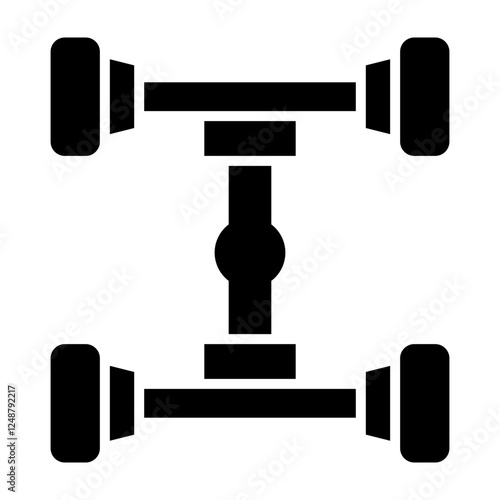 Chassis Vector Glyph Icon Design Design