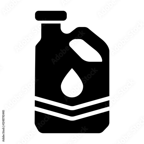 Lubricant Vector Glyph Icon Design Design