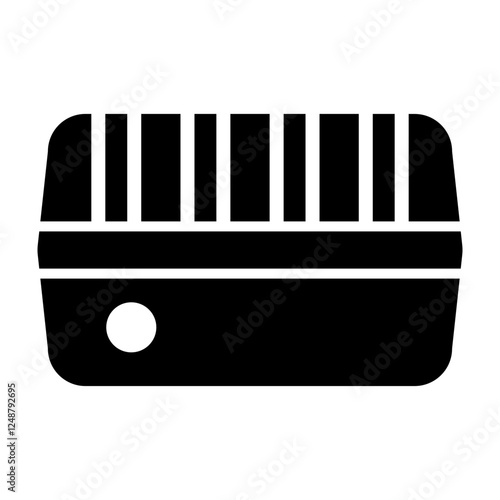 Tank Vector Glyph Icon Design Design