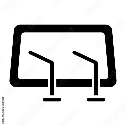 Wiper Vector Glyph Icon Design Design