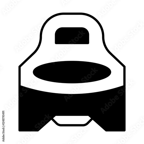 Potty black icon