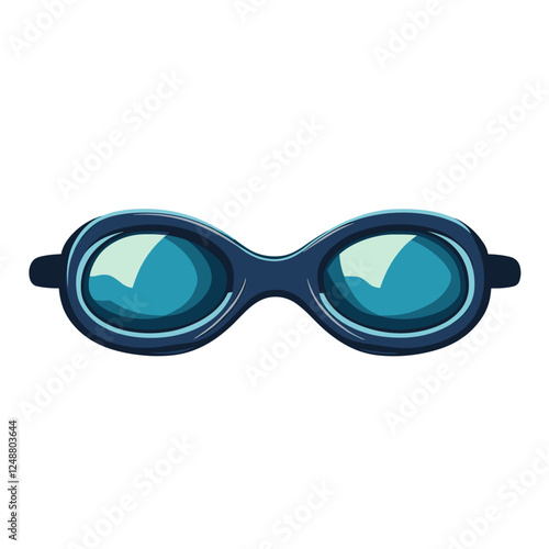 Sport pool swimming goggles cartoon. water goggle sign isolated symbol vector illustration on a white background