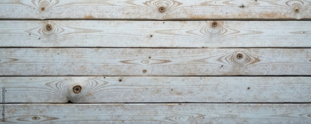 Obraz premium Weathered driftwood, bleached grey, smooth texture, driftwood, tide, knot