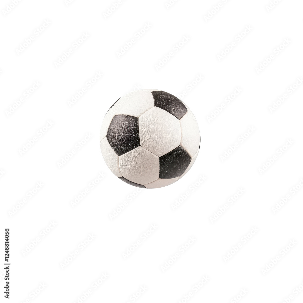 Fototapeta premium Classic soccer ball on a white isolated background.