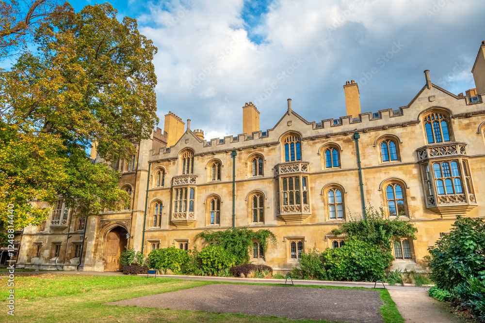 Trinity College rear building. Cambridge, England