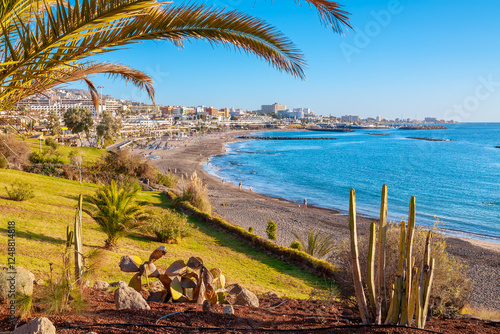 Costa Adeje shoreline. Tenerife, Canary Islands, Spain