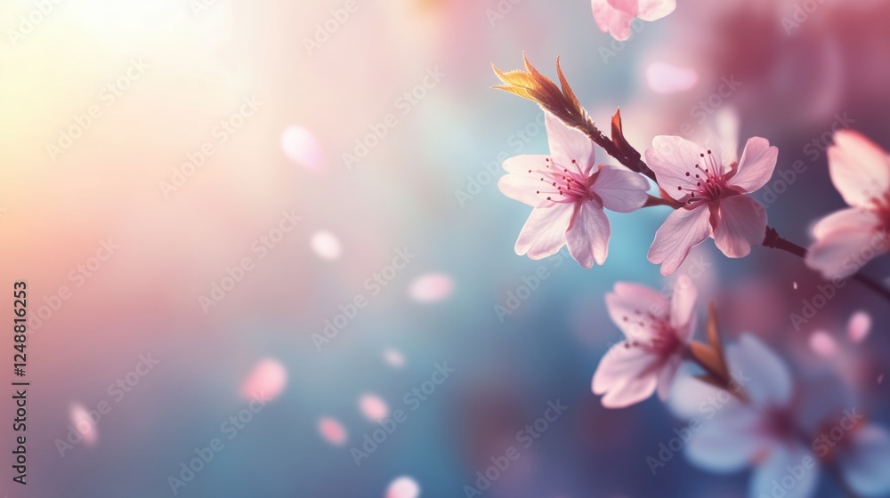 Delicate Spring Blossom in Soft Pastel Colors Delicate Spring Blossom in Soft Pastel Colors