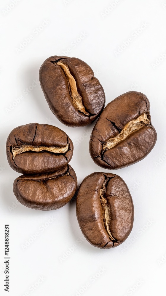 Close-up view of exquisite coffee beans. Rich, dark brown tones and detailed textures. Perfect for coffee lovers and connoisseurs. Close-up view of exquisite coffee beans. Rich, dark brown tones and detailed textures. Perfect for coffee lovers and connoisseurs.