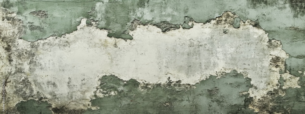 Obraz premium Weathered wall texture, peeling paint, outdoor background, design element