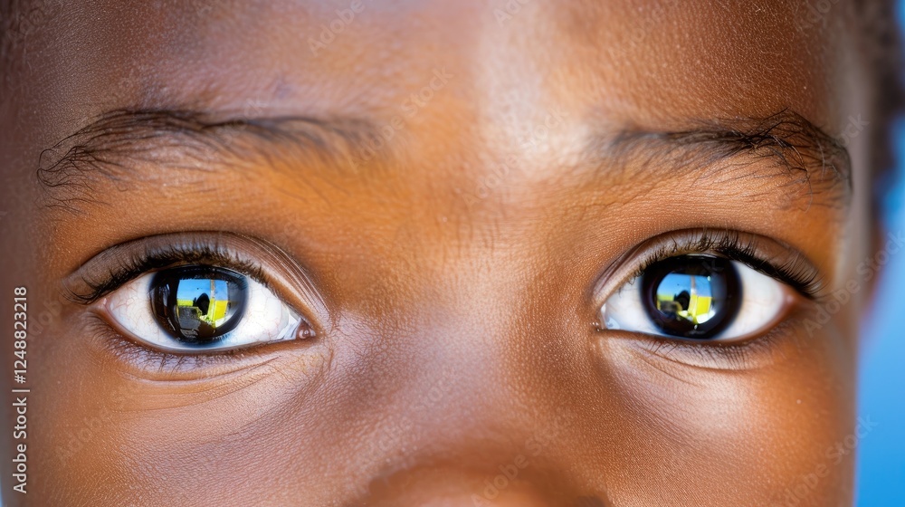 Bright And Expressive Eyes Of A Young Child Bright And Expressive Eyes Of A Young Child
