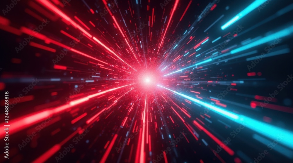 Fototapeta premium Neon Explosion Abstract