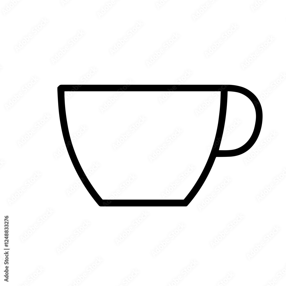 Coffee cup vector icon for cafe and beverage design Coffee cup vector icon for cafe and beverage design