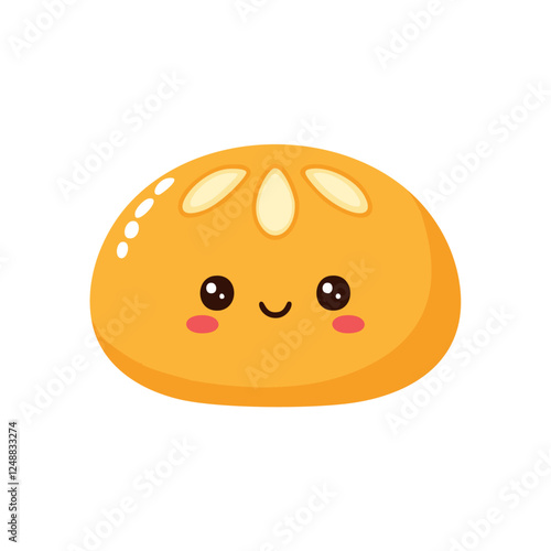 Bun Bread Food Eat Meal Snack Cuisine Animation Kawaii Character
